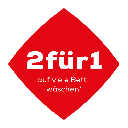 2 für 1 auf viele Bettwäschen