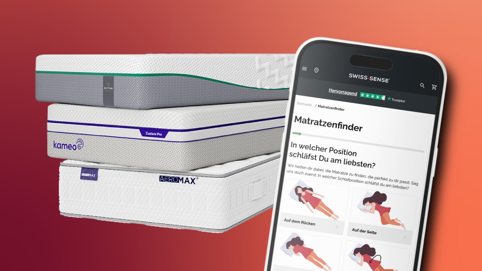 Finde mit dem Matratzenfinder in wenigen Schritten die passende Matratze für Dich.