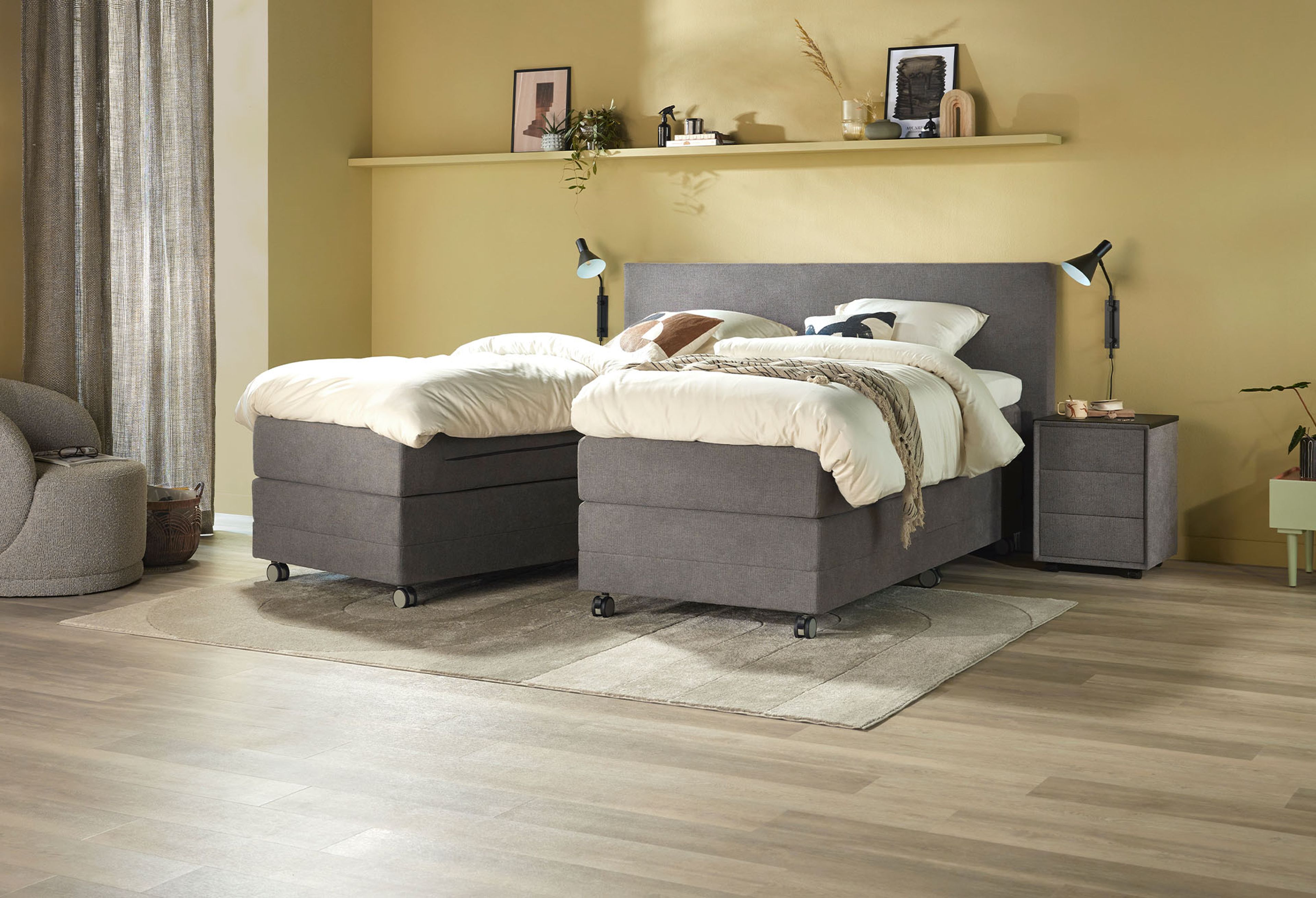 Kingsize Bett mit Split-Funktion – Flexibilität für zwei