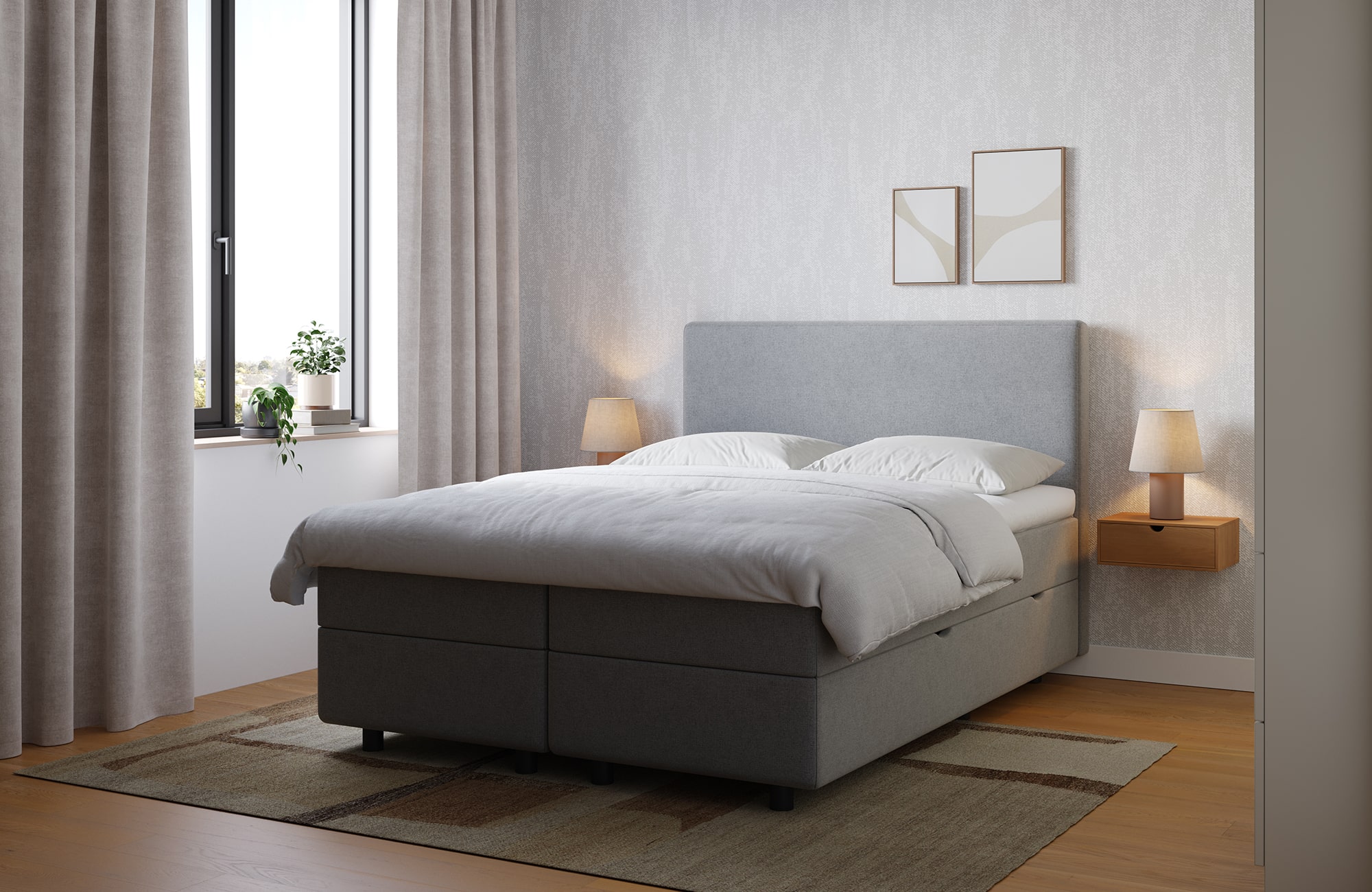 Boxbett Online-Only Taurus mit Stauraum