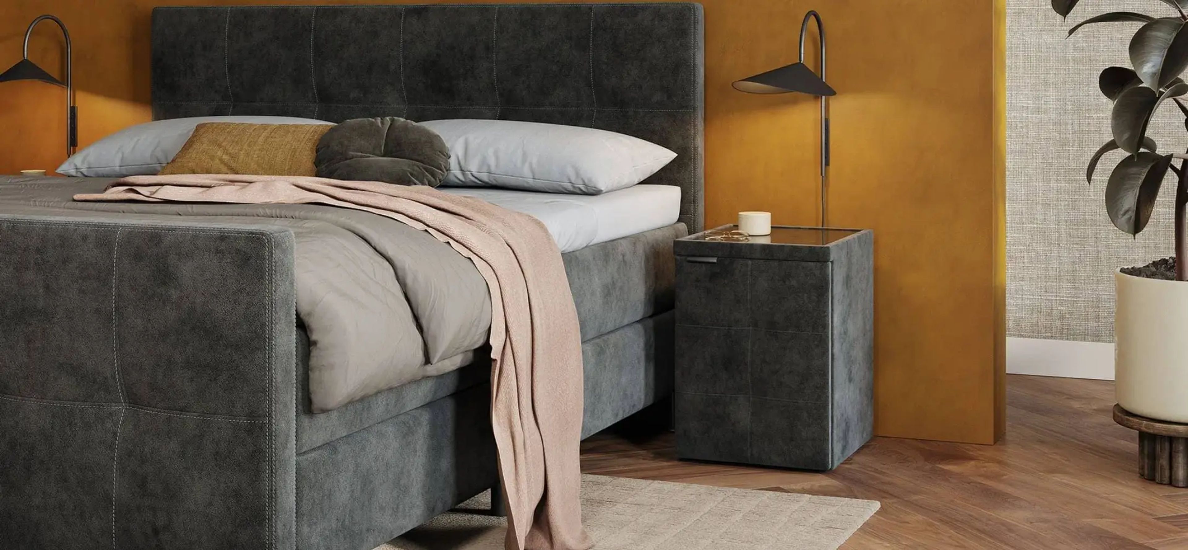 Bett mit Fußteil für mehr Komfort und stilvolles Design
