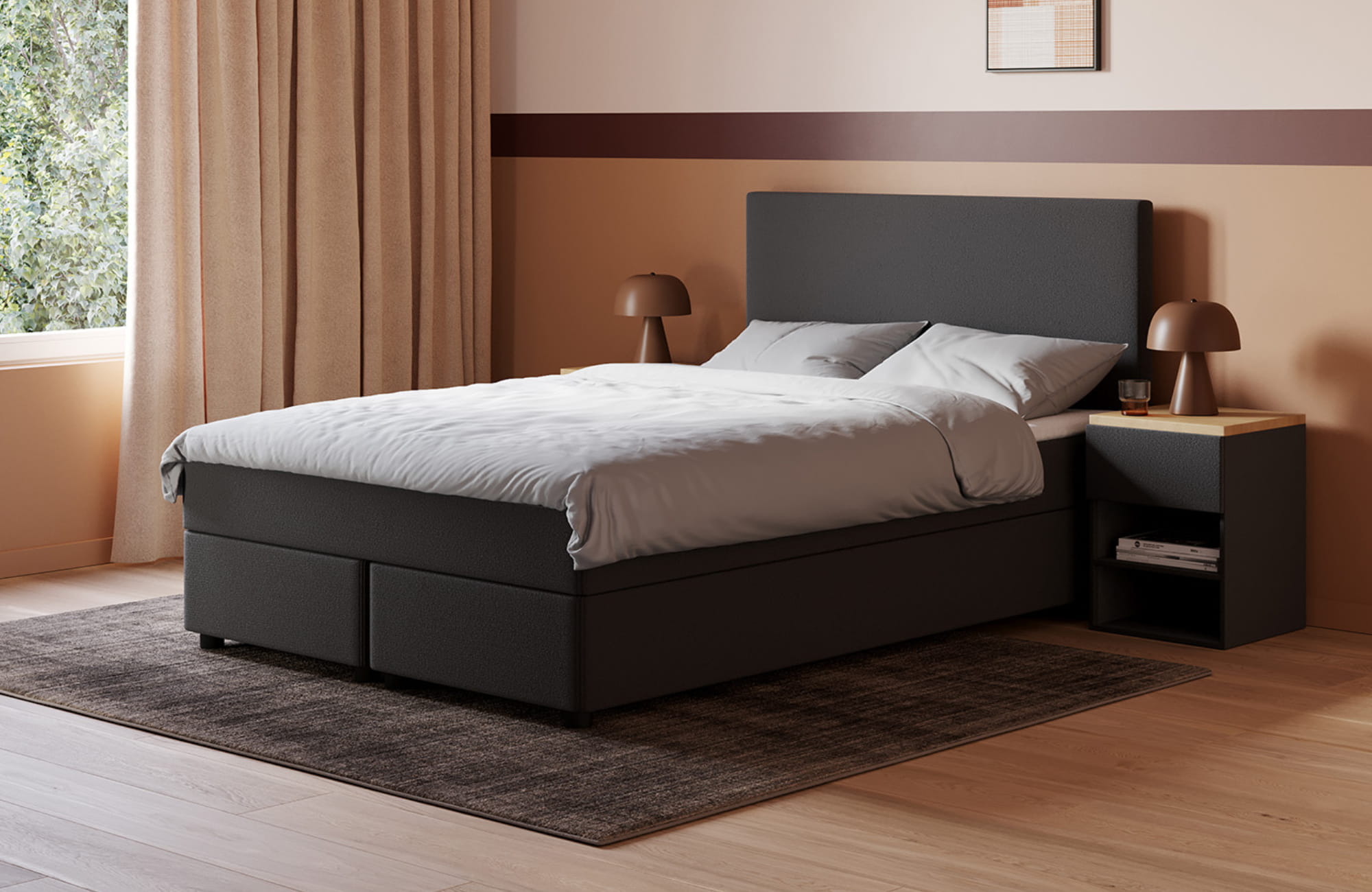 Boxspringbett Essence Square - schnell lieferbar